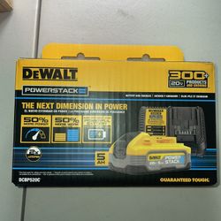 20V MAX XR POWERSTACK Lithium-Ion Battery Starter Kit with 5.0Ah Battery and Charger