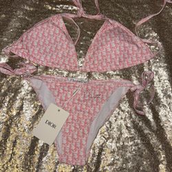 DIOR PINK RHINESTONE BIKINI SIZE Small