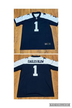 Brand new never worn "EAGLES BLOW" Dallas Cowboys Custom Thanksgiving Throwback stitched Jersey