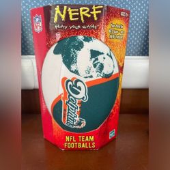 SEALED 2003 NERF MIAMI DOLPHINS NFL TEAM FOOTBALL HASBRO 