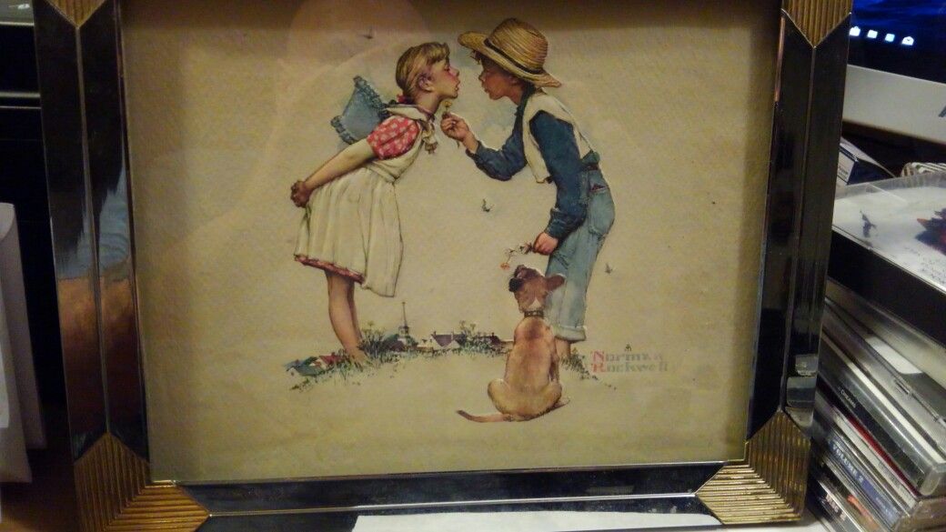 Norman Rockwell w/frame