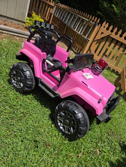 Pink jeep electric