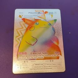 Pikachu Vmax Silver Foil Collectors Card