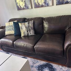 Ashley Bristan Leather Sofa 