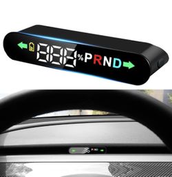 Embedded Digital Heads up Display Mini HUD for Tesla Model 3, Model Y