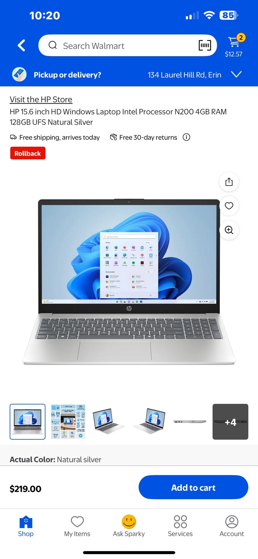 HP Windows Laptop 15.6inch