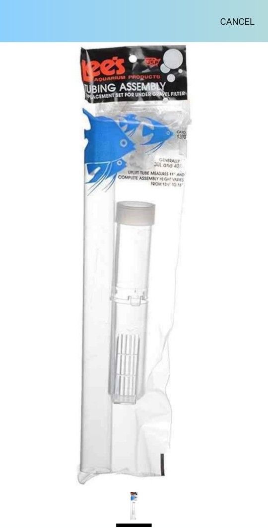Lee's Under Gravel Filter Uplift Assembly Bagged 13 1/2in H - 16in H