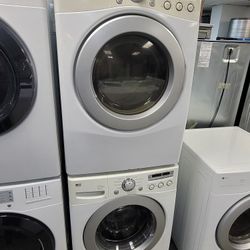 LG Front Loading Washer And Electric 220volt Dryer Set 
