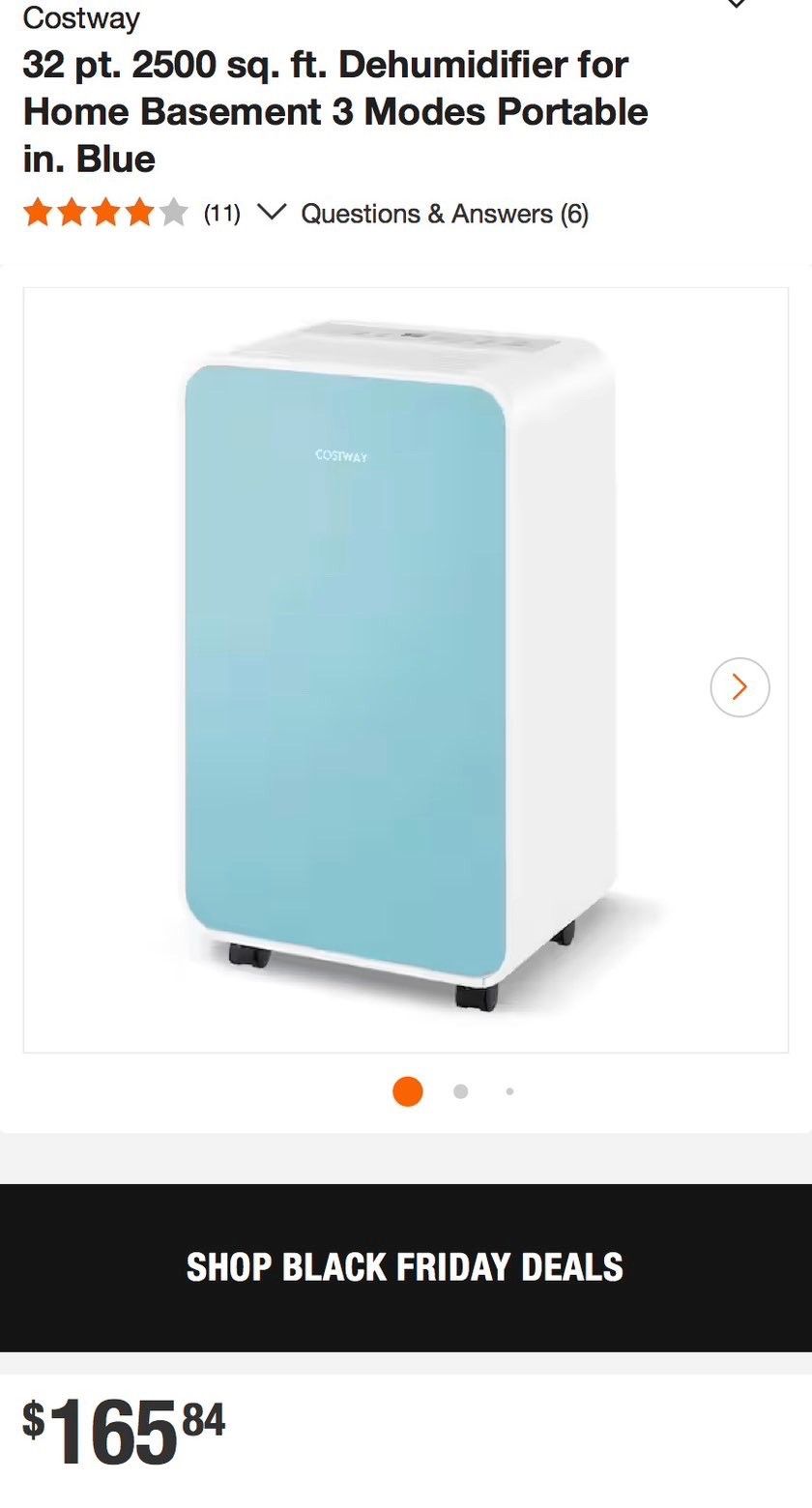 Blue Dehumidifier 