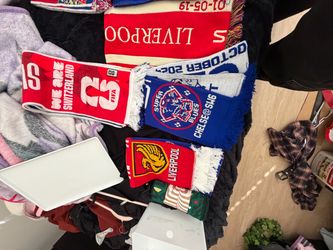 Football Fan Scarves Bundle – Liverpool, Chelsea, Switzerland