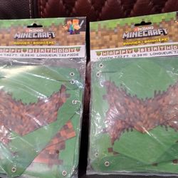 Minecraft Birthday Banners