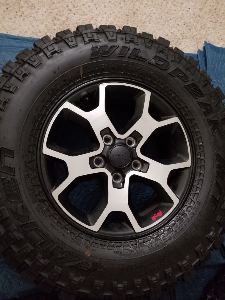 Set of 5 - 2020 Jeep Wrangler Rubicon Take Off Wheels & Tires, $1500 ...