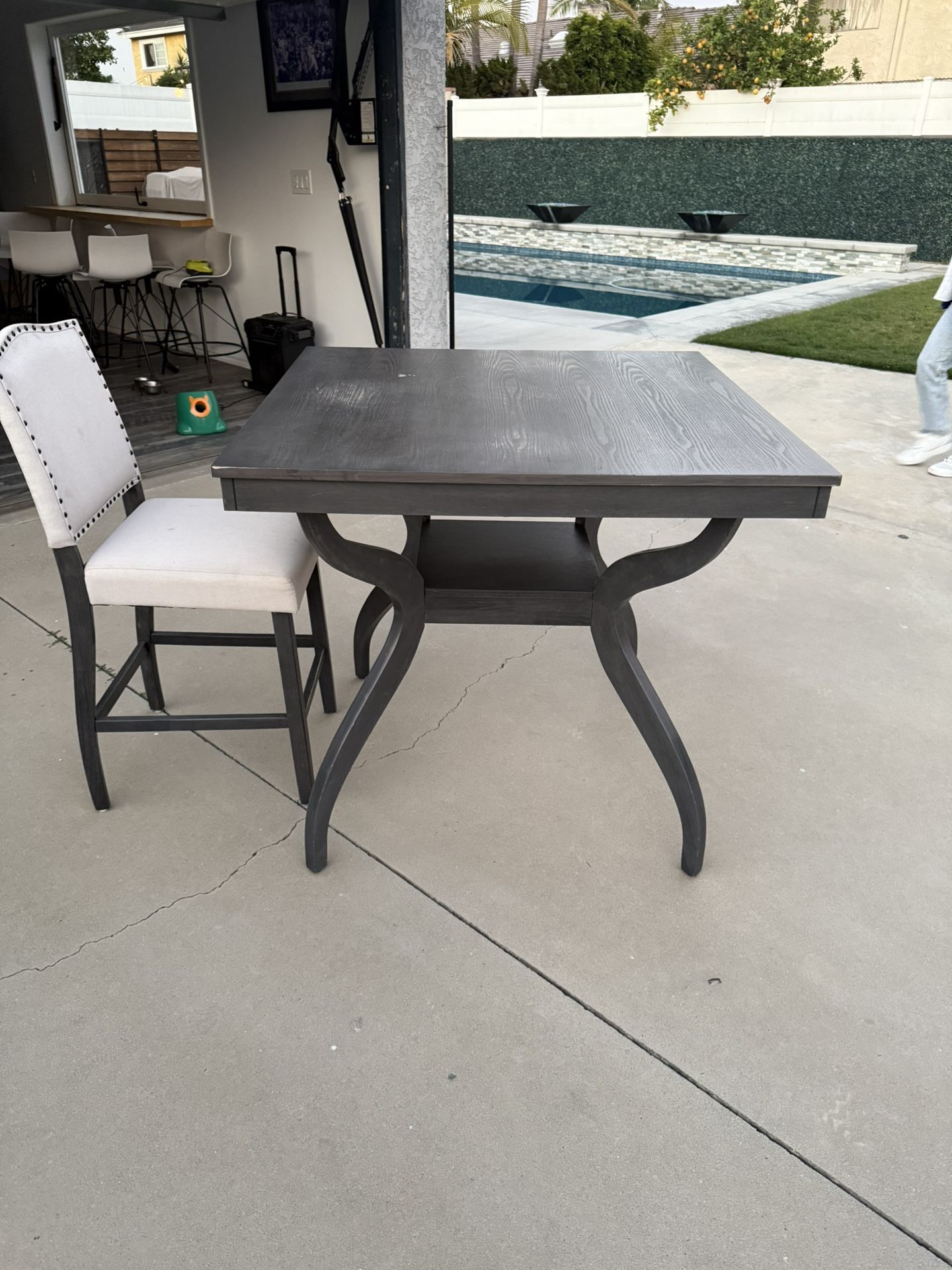 High Kitchen Table With Chairs-Used $100