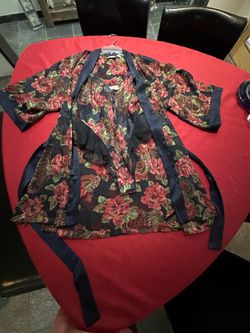 Vintage Victoria Secret Gold Label Kimono Robe And Teddy Set