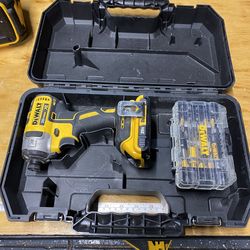 DeWalt impact, battery and bits
