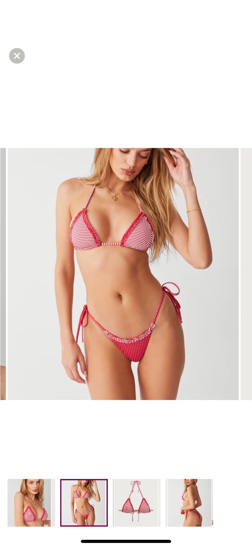 Frankies Bikinis Red Bikini