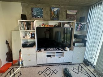 Entertainment center and storage TV stand