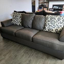 Grey Modern Couch, Comfortable. If Listed It's Still Available