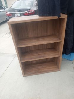 3-Shelf Bookcase in Walnut Finish