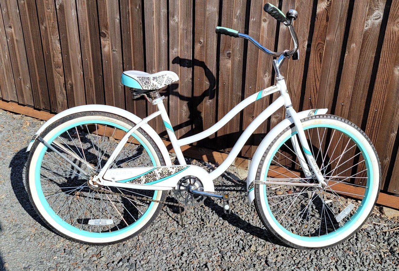 $60. 26" Inch Bike Huffy Cruiser Cranbrook Model Teal White