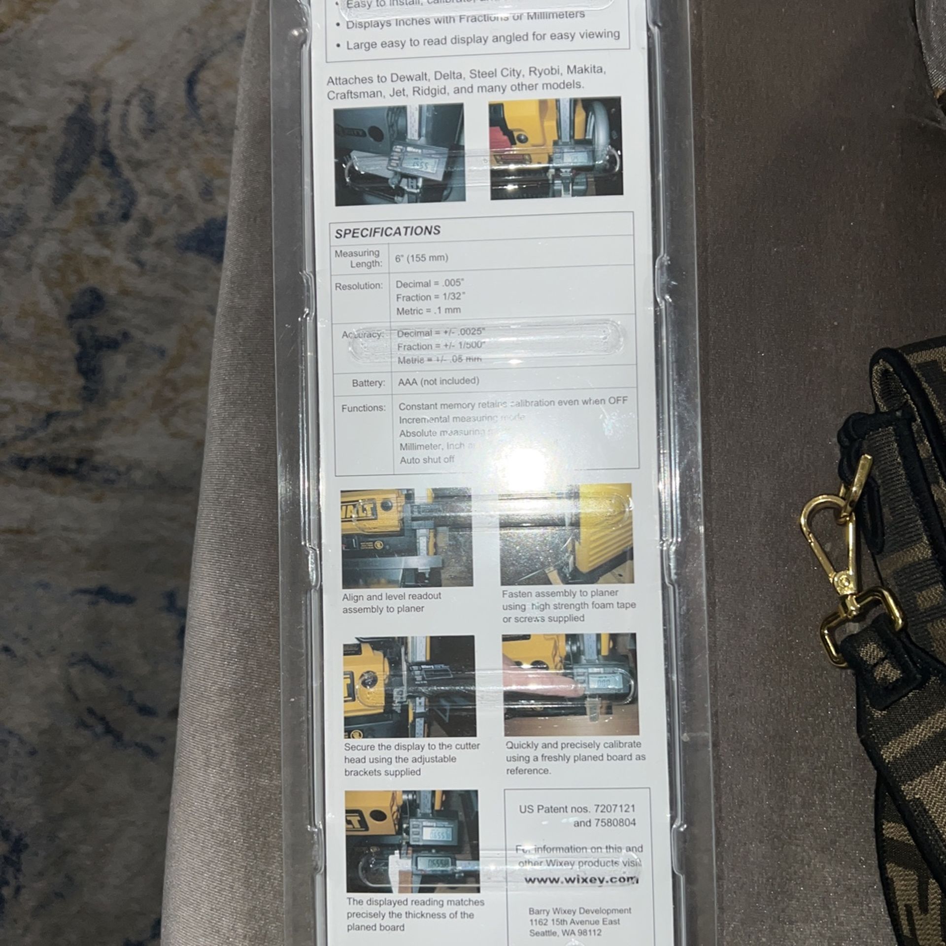 Wixey WR510 Electronic Digital Readout Kit for Portable Planers for