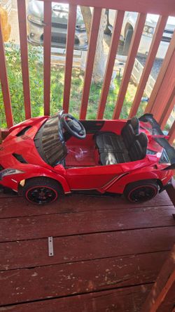 Red Lamborghini Electric Car