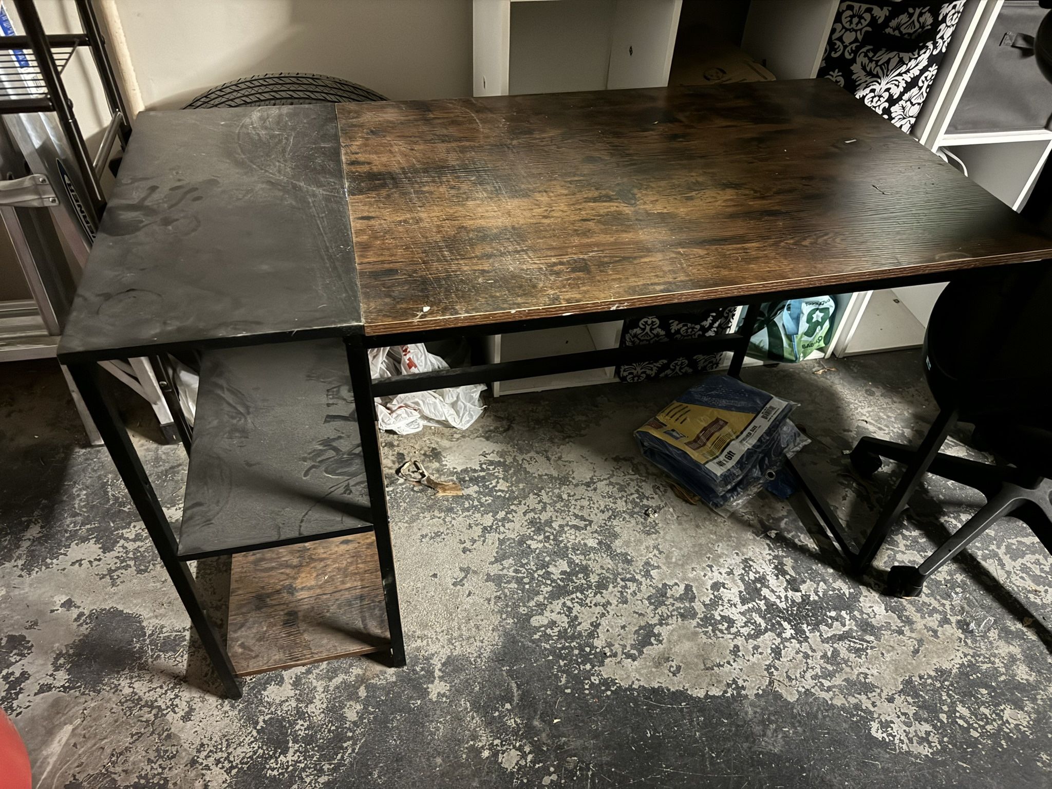 Computer Desk w/ Shelves