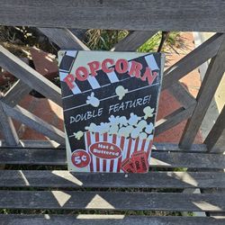 Metal Popcorn Signs 