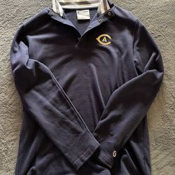 UC Davis Full Sleeve Button Up Sweatshirt (Champion)