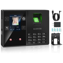 4-In-1 Time Clock (Face, Fingerprint, Palm Print, PIN)