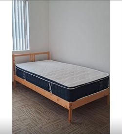 Twin bed frame + mattress