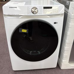 Samsung 7.5 cu. ft. Vented Smart Stackable Electric Dryer in White with Steam Sanitize+