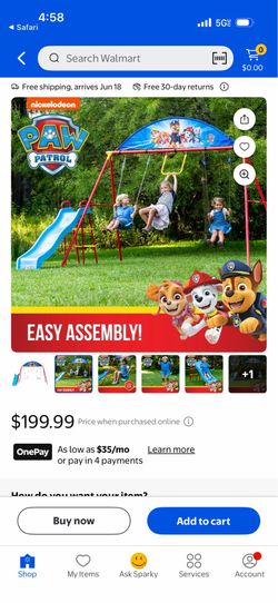 Swing set for kids brand new