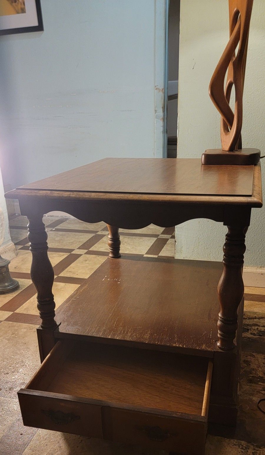 Nightstand/End Table, Broyhill Premier, all wooden