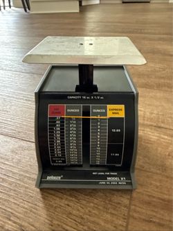 PELOUZE Model X1 [16 oz] Scale (June 30, 2002 Postal Rates) Vintage