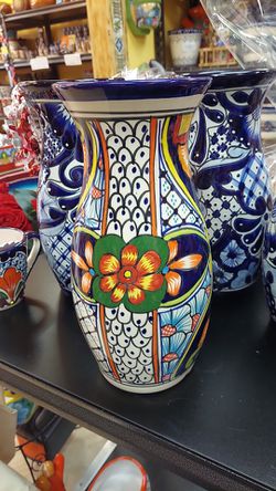 🇲🇽💥talavera Flowers 💐 Vase 💥🇲🇽 Florero  Thumbnail