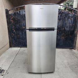 3MONTHS WARRANTY 28X29X68 WHIRLPOOL FRIDGE 18CUFT SILVER 
