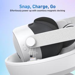 PRISMXR Carina D1S Lite Charging Dock for Meta Quest 3S – VR Charging Station
