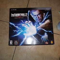 sony ps3 Infamous 2 hero edition w/ infamous 1