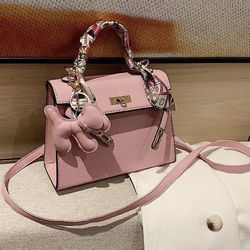 Pink Designer Crossbody/ Over The Shoulder Purse