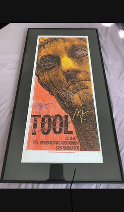 Tool Signed Poster 12/11/2007 San Francisco RARE!!