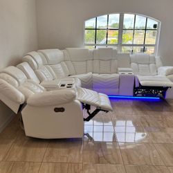 Brand New 🆕 Power Reclining Sectional Sofa / Sofa Seccional Reclinable Nuevo a Estrenar … Fast 🚚