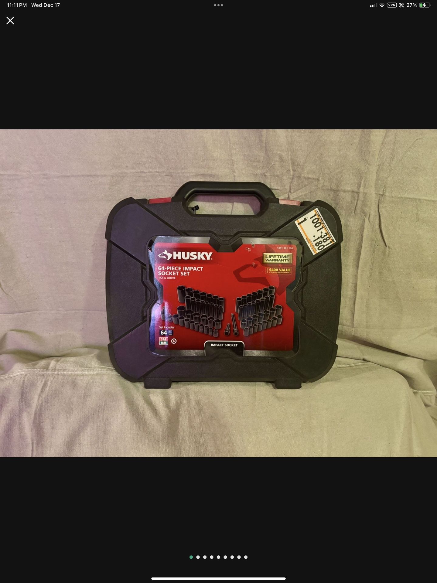 NEW Husky 1/2 in. Drive SAE/Metric 6-Point Impact Socket Set (64-Piece)