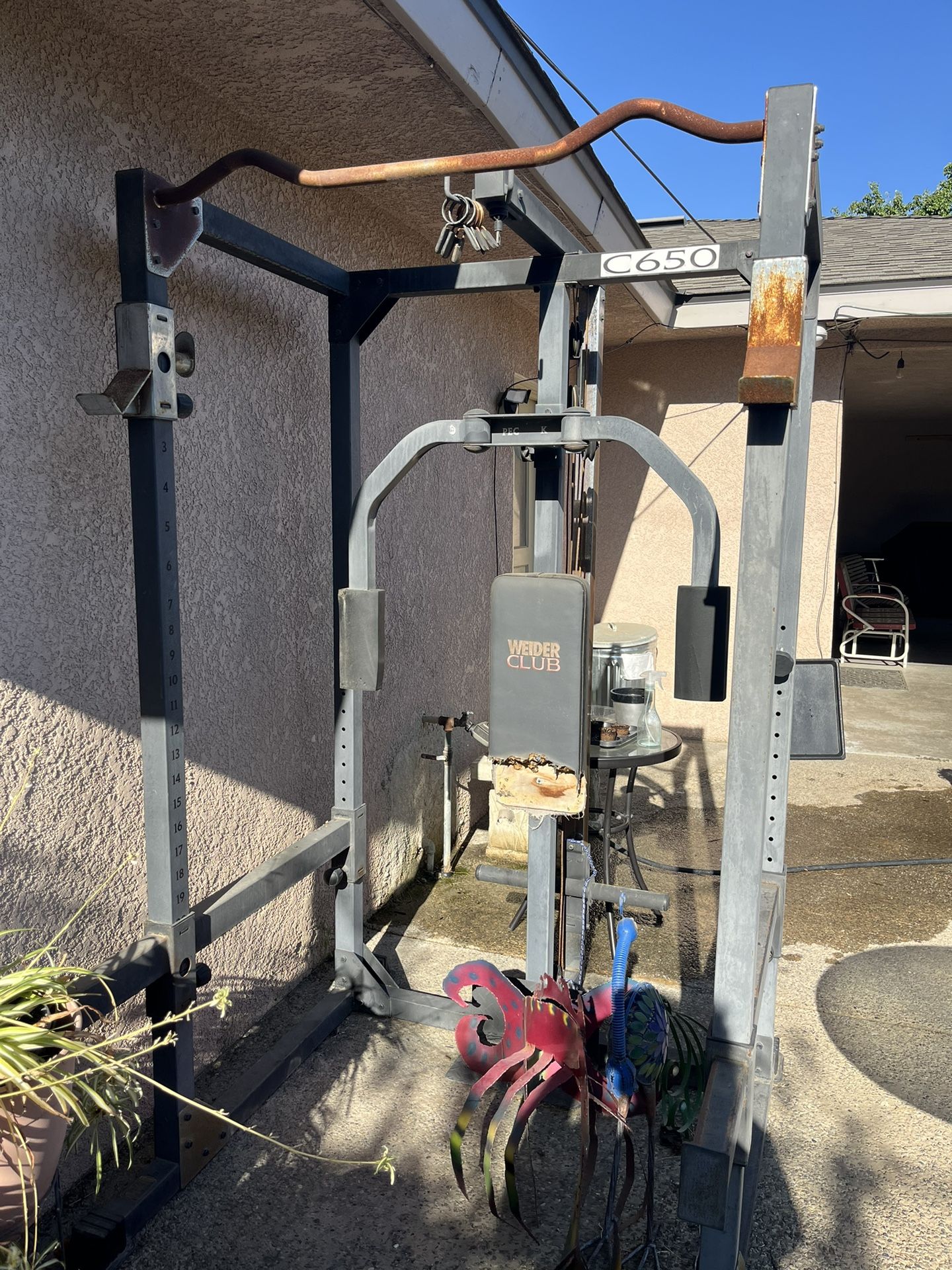 Weight Rack And Bench