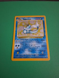 1999 jungle set vaporeon MISPRINT no symbol