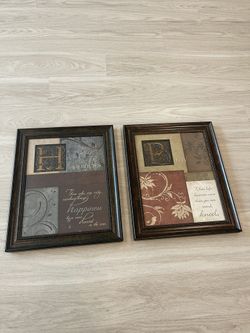 Two picture frames 13.5” X 16.5”
