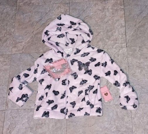 Btween Butterfly ๐ฆ Soft Fleece Hooded Jacket New