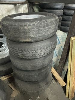 15”inch 6 lug trailer tires and wheel used