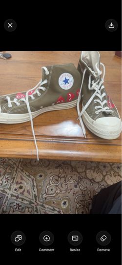 Converse x CDG Play Chuck 70 High Top Sneakers