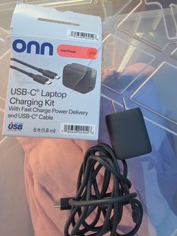 Onn. 100122521 GAN 67W Laptop Charger With 1 USB-C Port, Compatible For Apple, $15